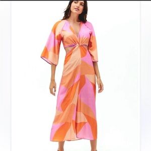VIX Paula Hermanny Angel Pink and Orange Dress